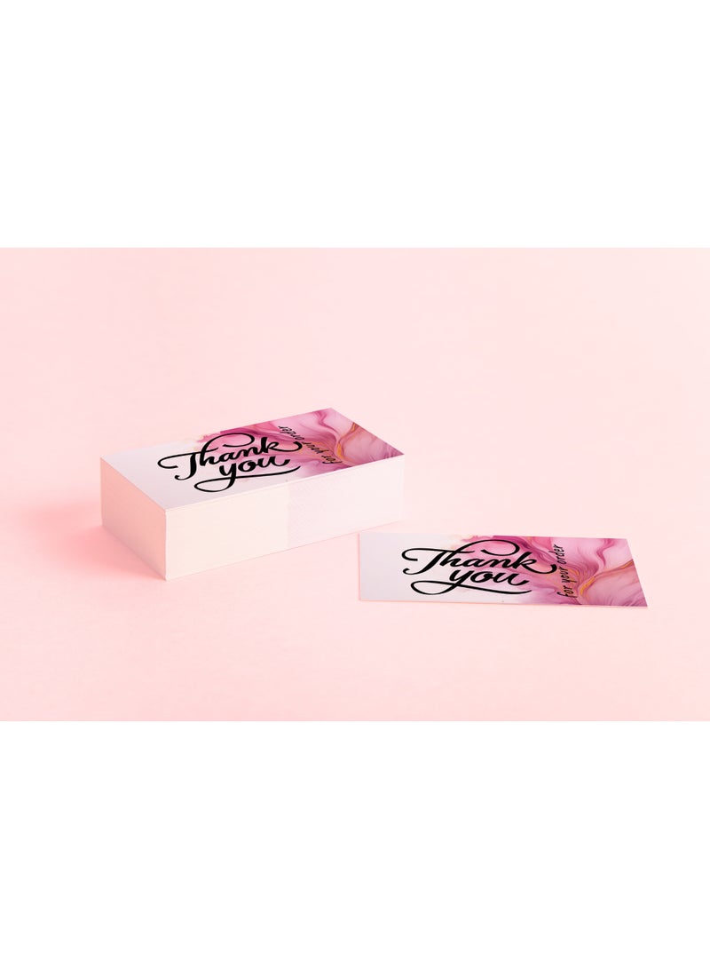 طقم كروت شكر فاخرة – 100 كارت بتصميم راقٍ - Image 4