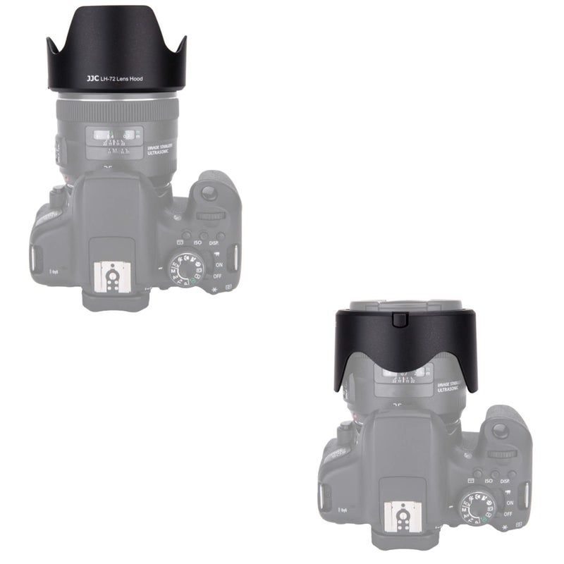 JJC Reversible Dedicated Lens Hood Shade Protector for Canon EF 35mm f/2 IS USM Lens, Replaces EW-72 on EOS 5D Mark IV, 6D II, 7D II, 5Ds R, 90D, 80D, 77D, Rebel T7i, T8i, T7, SL3 - Image 4