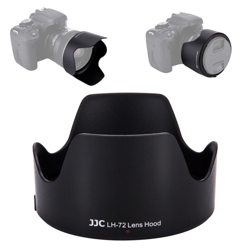 JJC Reversible Dedicated Lens Hood Shade Protector for Canon EF 35mm f/2 IS USM Lens, Replaces EW-72 on EOS 5D Mark IV, 6D II, 7D II, 5Ds R, 90D, 80D, 77D, Rebel T7i, T8i, T7, SL3 - Image 1