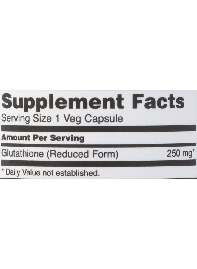 Now Foods, L Glutathione 250 Mg Veggie Capsules, 60 Count - Image 3