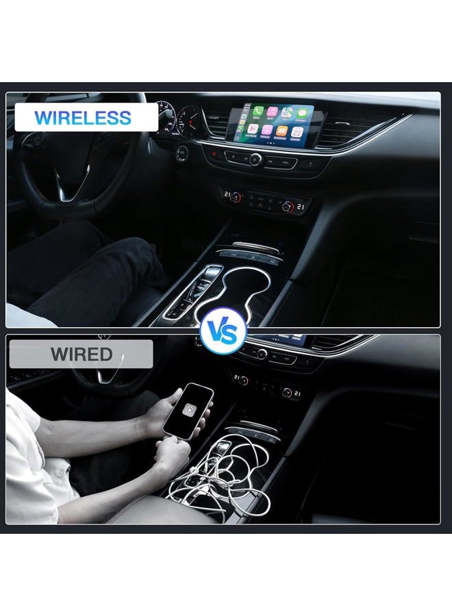 CarABC Wireless CarPlay Adapter for iPhone, Convert Factory Cable to Wireless CarPlay, Latency, Seamless Multi-User Connection, with USB and USB-C/Type C Extension Cable (Black) - Image 3