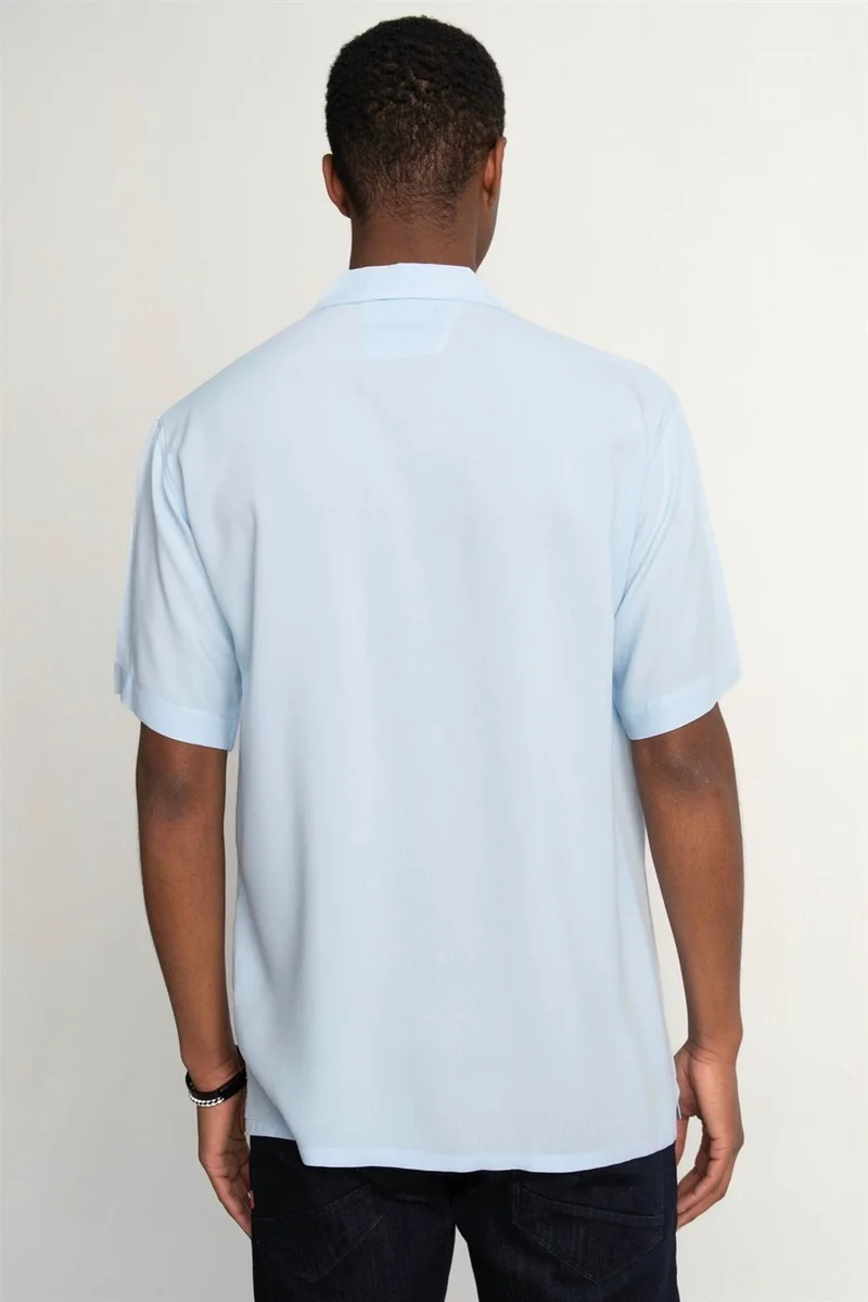 Tudors Relax Fit Short Sleeve Viscose Comfortable Fabric Open Collar Sports Shirt