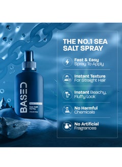 Based Bodyworks BASED BODYWORKS Natural Sea Salt Spray - Enriched with Seaweed and Vitamin B5. Lightweight, Non - Greasy, Paraben - Free. Adds Volume and Texture to Your Hair  - Image 3