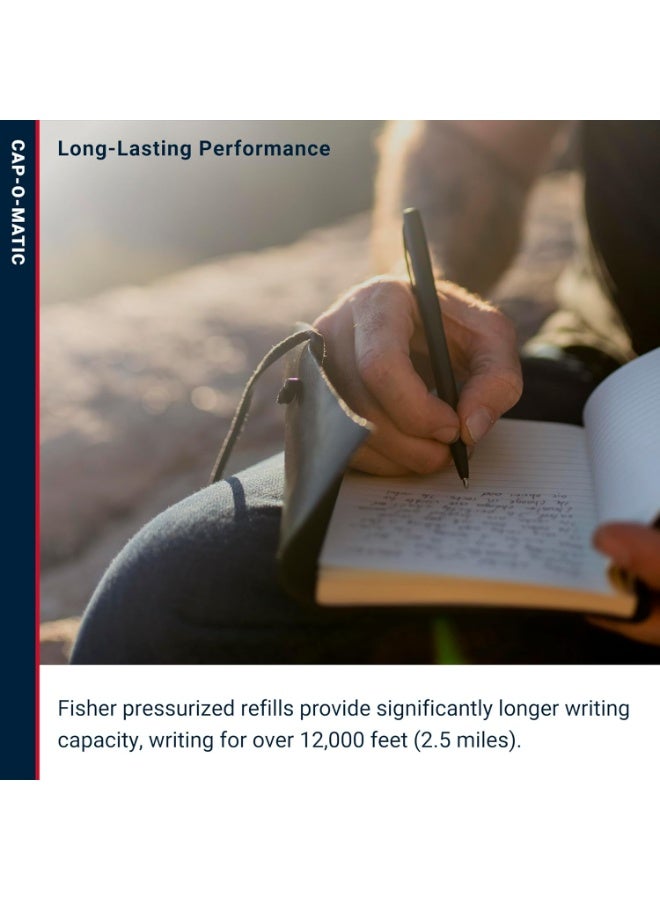 Fisher Space Pen Military Cap-O-Matic Space Pen, Ballpoint, Black Ink, Non-Reflective, Brass, Matte Black, Made in the USA - Image 3