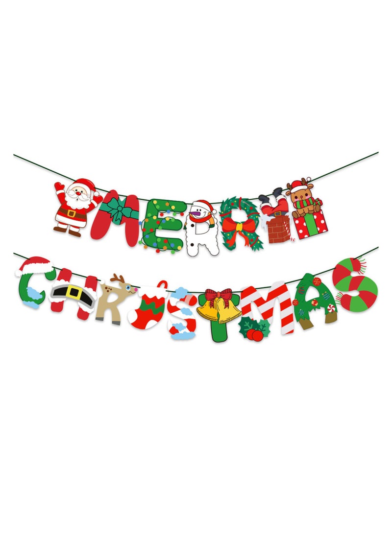 Highland Merry Christmas Banner Decorations - Image 1