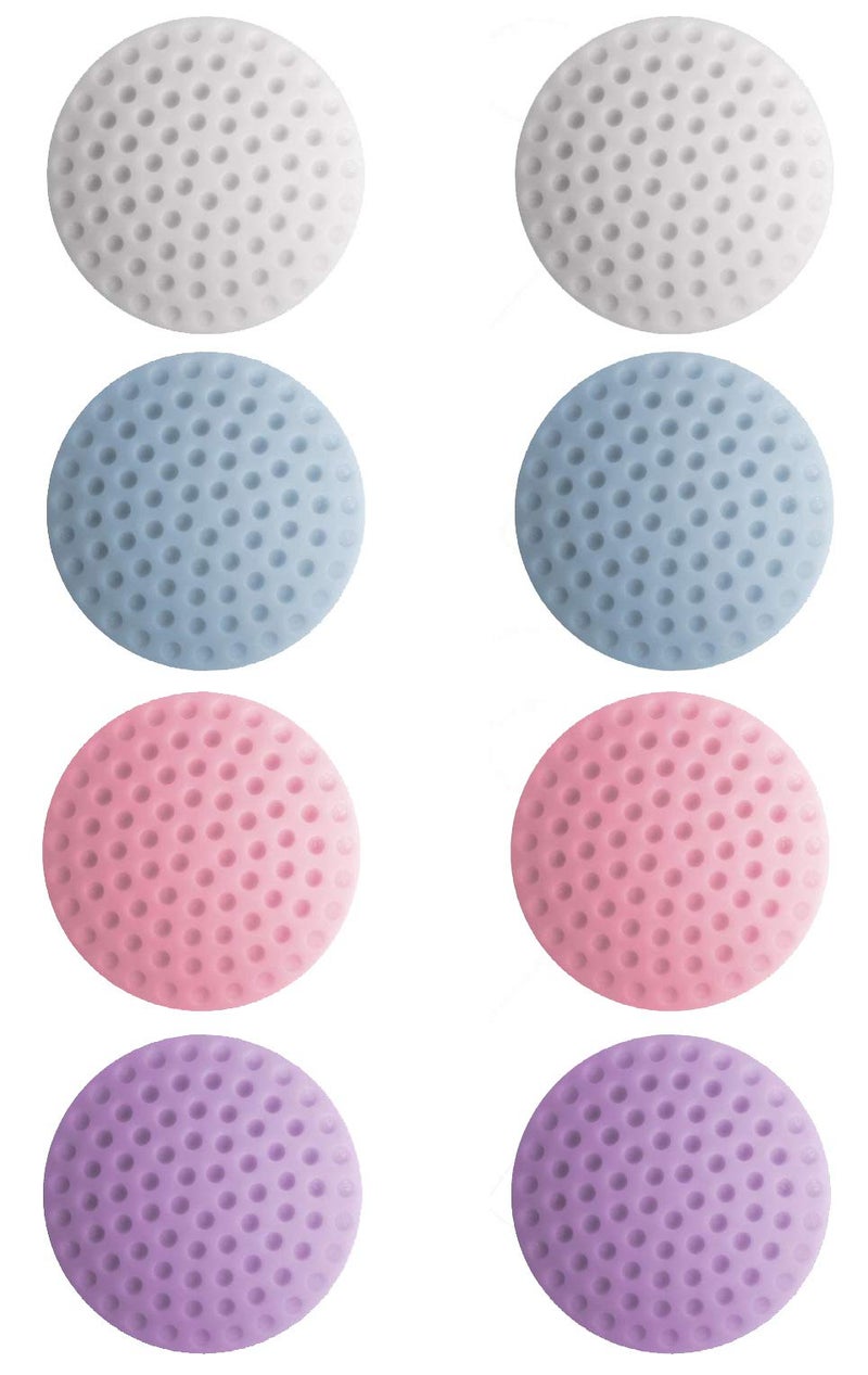 STORE 2508 Store2508 Wall Protectors Self-Adhesive Door Handle Bumper Guard Stopper Rubber Self- Adhesive Crash pad Multicolour (8 Pcs Mixed Colours) - Image 1