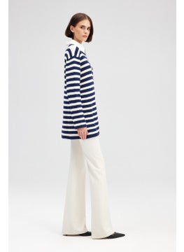 Touche Gold Buttoned Striped Cardigan  - Image 3