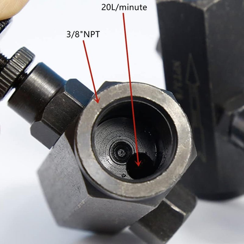 YACO VALVE Flow Control Throttle Check Valve 3/8" NPT 3000PSI Carbon Steel Hydraulic - Image 1