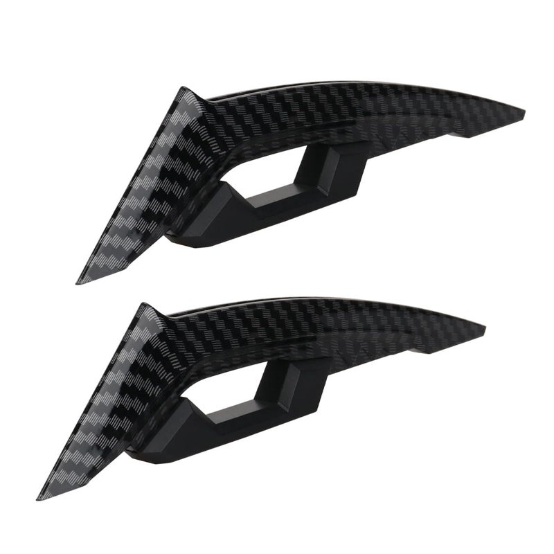 Qurbuns 2 PCS Motorcycle Side Spoilers 724 x 159 Motorcycle ClawShaped Carbon Fiber Aerodynamic Wing Motorbike Side Fairing Winglets Universal Wing Decor for Most Motorcycles Carbon Fiber - Image 3