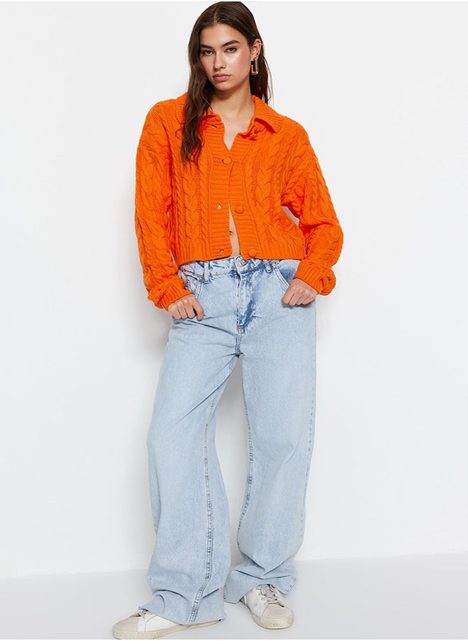 Orange Crop Button Detailed Polo Neck Knitwear Cardigan TWOAW22HI0448 - pzsku/Z4A56855BEE6AA8B11A56Z/45/_/1730941503/e3dc1c91-9f93-4598-b3c2-b4f3de16cb1e