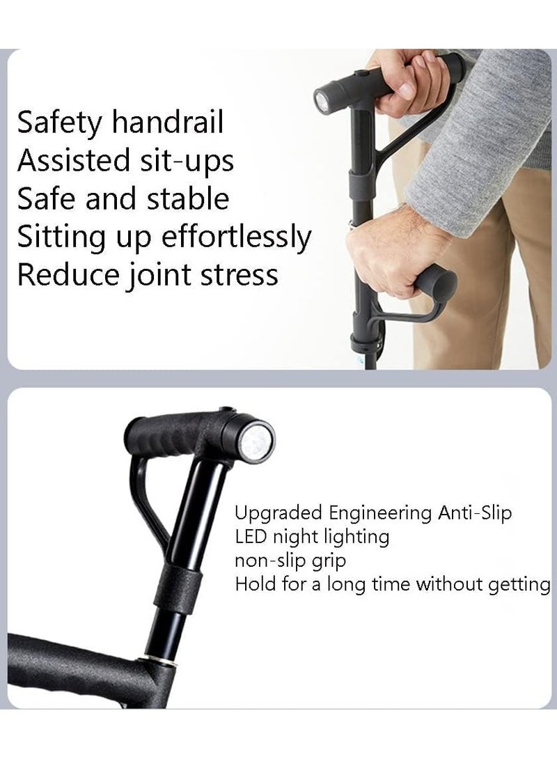 Durable and high quality walking stick with standing support and flashlight - Image 2