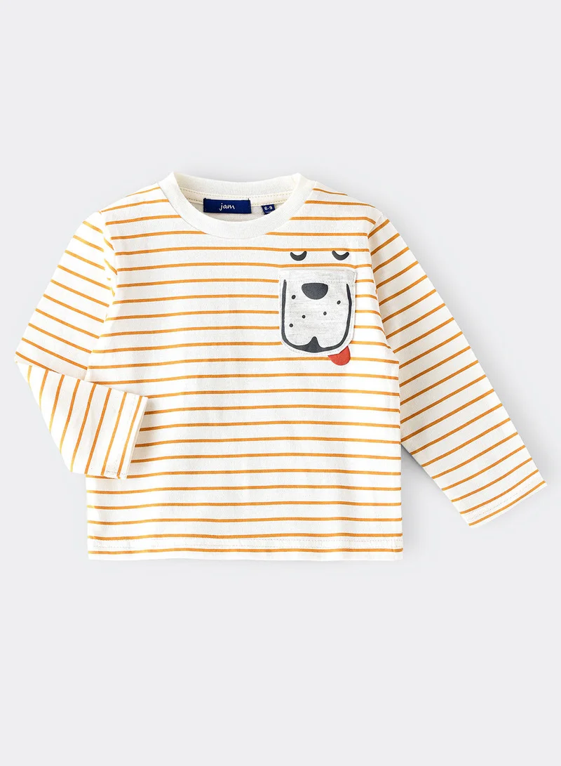 JAM Knit t-shirt with stripes
