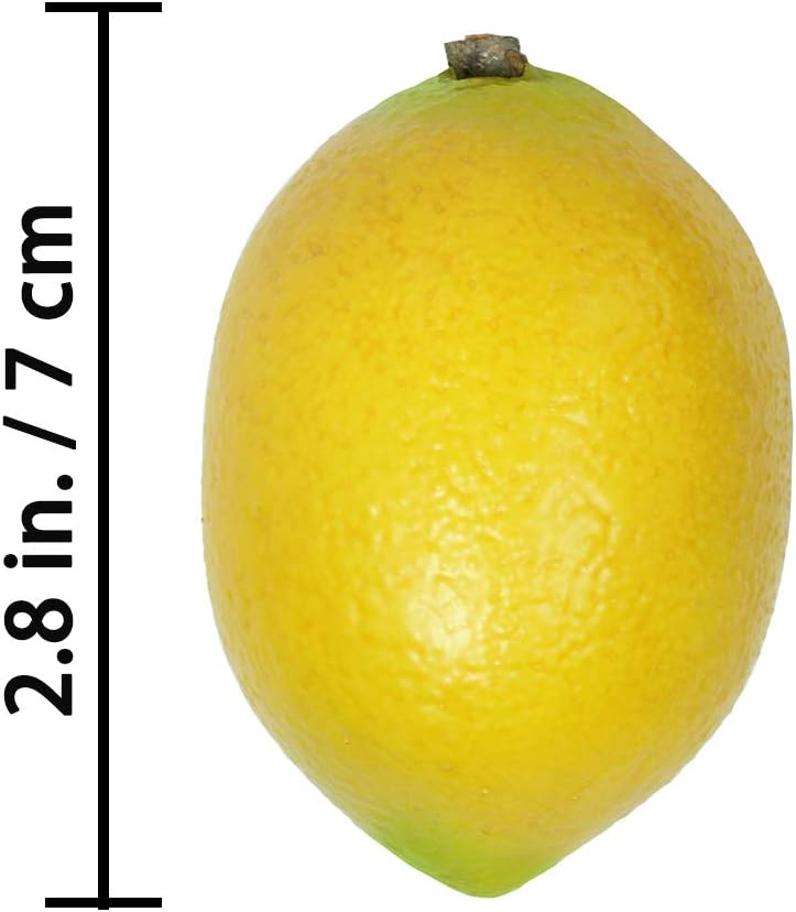 Winlyn 28 Pcs Fake Lemon Artificial Fruits Vivid Green and Yellow Lemon Mixed Set Lifelike Simulation Fruit for Home House Kitchen Party Decoration - Image 3