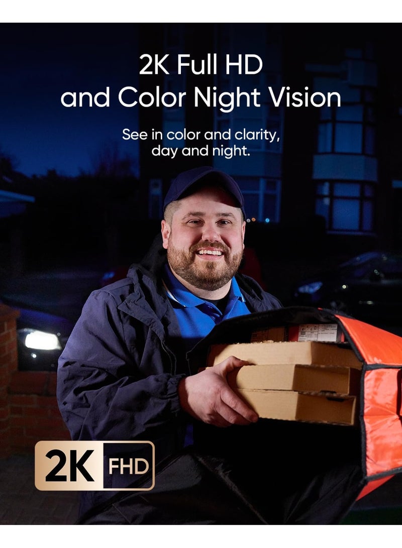 إيوفي جرس باب ذكي Eufy Security E340 – جرس مزدوج مع كاميرا، كشف الطرود، رؤية ليلية بدقة 2K، يعمل بالكابل أو البطارية، متوافق مع HomeBase S380 - Image 4