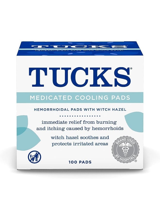 TUCKS Medicated Cooling Pads, 100 Pads - pzsku/Z4A56B6B1B15D09C219ABZ/45/_/1739961878/6a959734-bba7-4fbf-8855-d2359ebba534