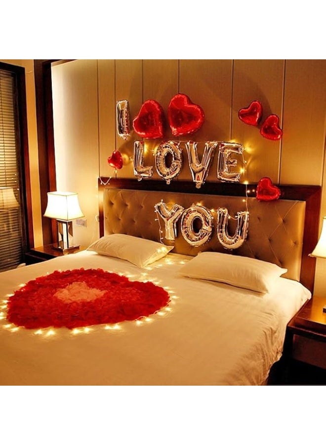 2000 PCS Artificial Silk Rose Petals Decoration for Romantic Night, Wedding, Event, Party, Valentines,Rose Petals for Bedroom,Fake Roses Petal Faux Flowers, Artificial Roses Petals for Marry me - Image 3