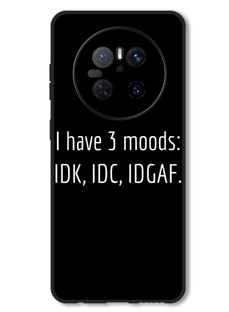 Theodor Case Compatible with Huawei Mate 70 Protection Shockproof Bumper Cover i have 3 Moods - Image 1