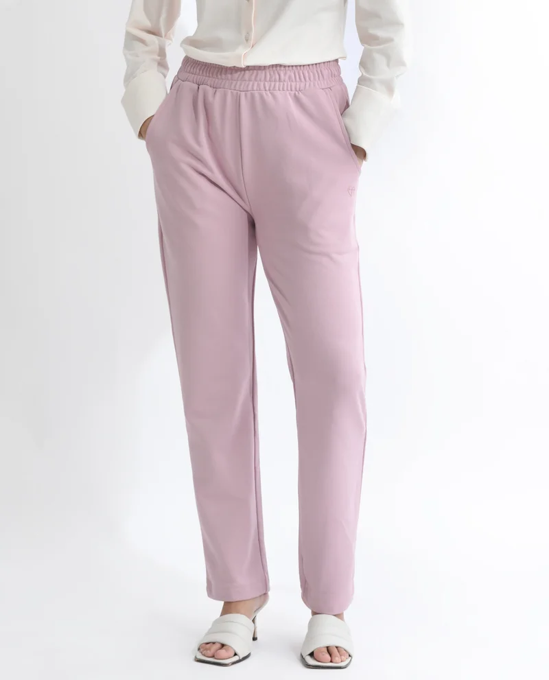 Rareism Women's Ankle-Length Straight Fit Trackpants
