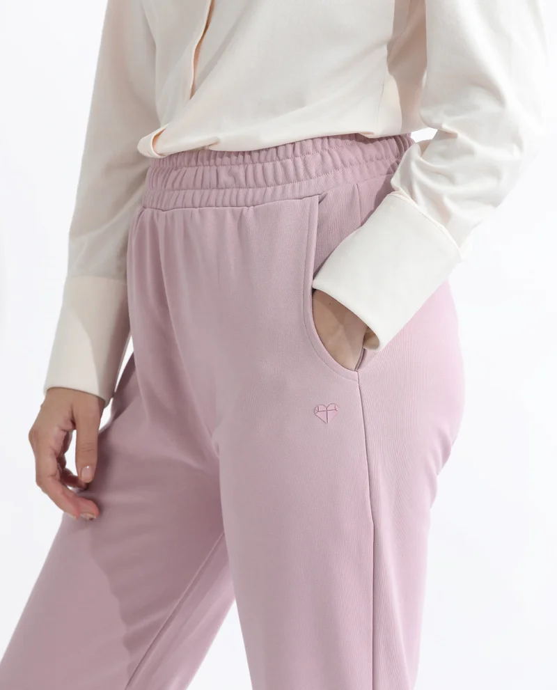Rareism Women's Ankle-Length Straight Fit Trackpants