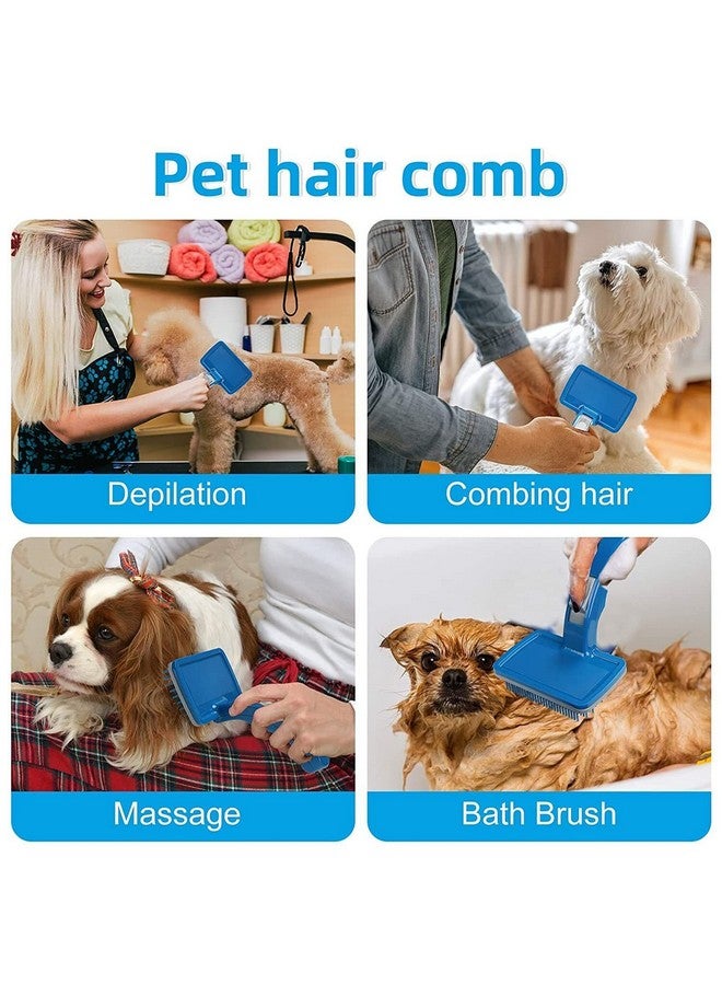 إيميلي بيتس مجموعة من 2 قفاز تنظيف الحيوانات الأليفة Slicker Brush للكلاب والقطط التي تتساقط شعرها من سلالات صغيرة ومتوسطة وكبيرة، قفاز تدليك بخمسة أصابع للكلاب والقطط (عبوة من قطعتين - متعدد الألوان) - Image 3