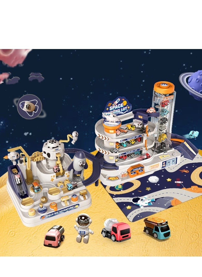 Warrior Children's Car Set Puzzle Clearance Sliding Track Toy Car(Two sets in the picture) 