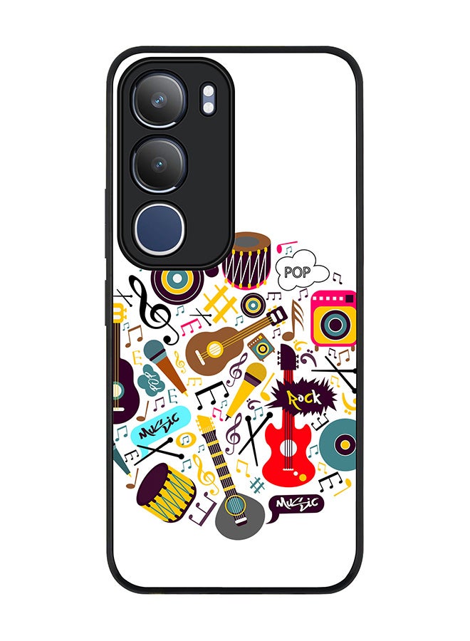 Stylizedd For vivo Y19s / Y19s Pro Case,Slim fit Camera Protection, Shockproof Thin Phone cover  - Muscial Instruments