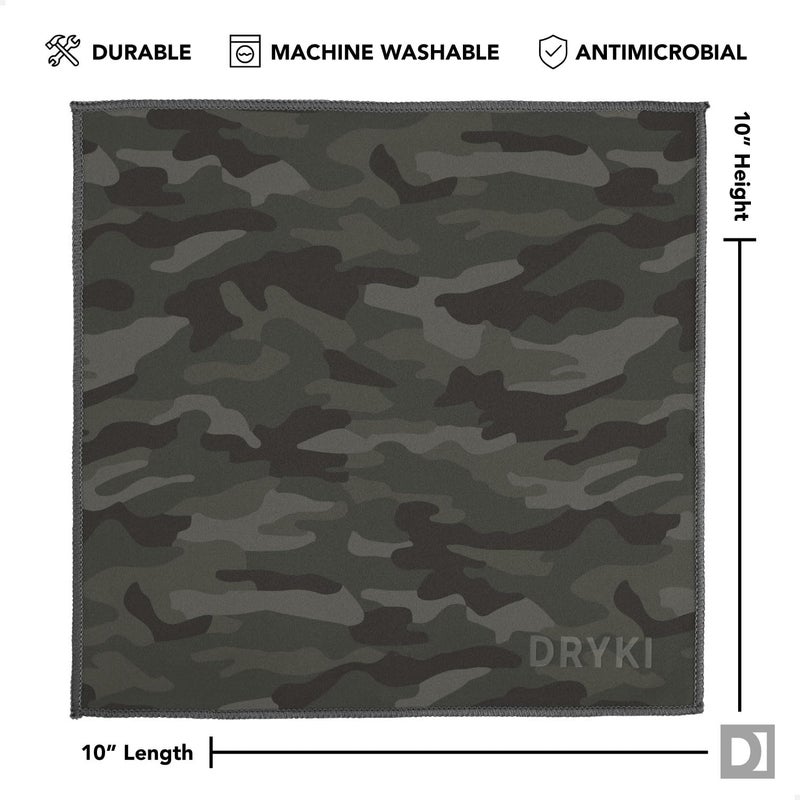 DRYKI Pocket-Sized Sweat Towels - The Original Sweat Absorbing Handkerchiefs - Quick-Dry Microfiber Sweat Rags for Face, Hands, & Body - Men & Women - Gym, Sports, and Work (Moss Camo: 5 Pack) - Image 5