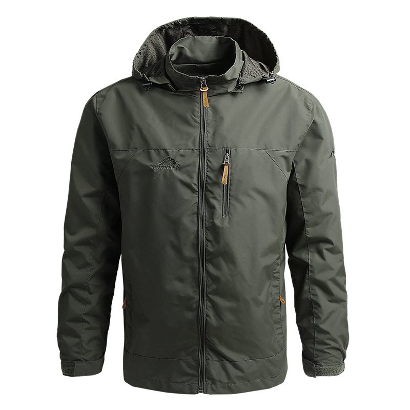 Spring/Autumn Men's Outdoor Jacket - Windproof, Waterproof & Breathable