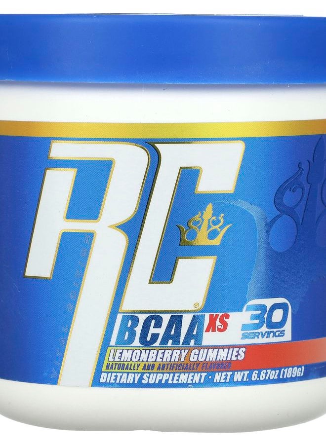 RONNIE COLEMAN Vital Edition BCAA XS Lemonberry Gummies 6.67 oz (189 g) 