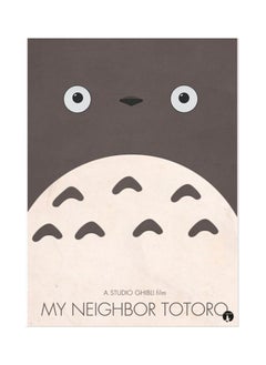 RKN Metal Plate Of Tototro Poster Grey/Pink 