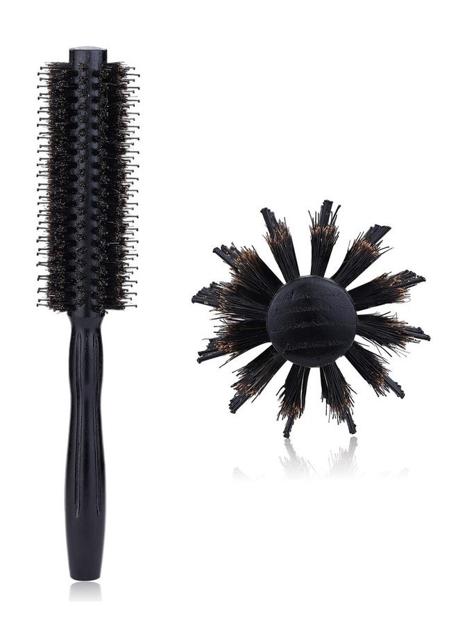Perfehair Round Hair Brush 1.8 Inch Boar & Nylon Bristle Volumizing Roller Hairbrush For Women Or Men'S Short Medium Fine Thin Hair Blow Drying Or Styling  - Image 1