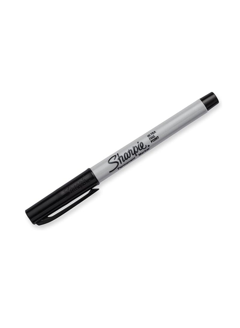 شاربي أقلام تحديد دائمة فائقة الدقة باللون الأسود - Image 2