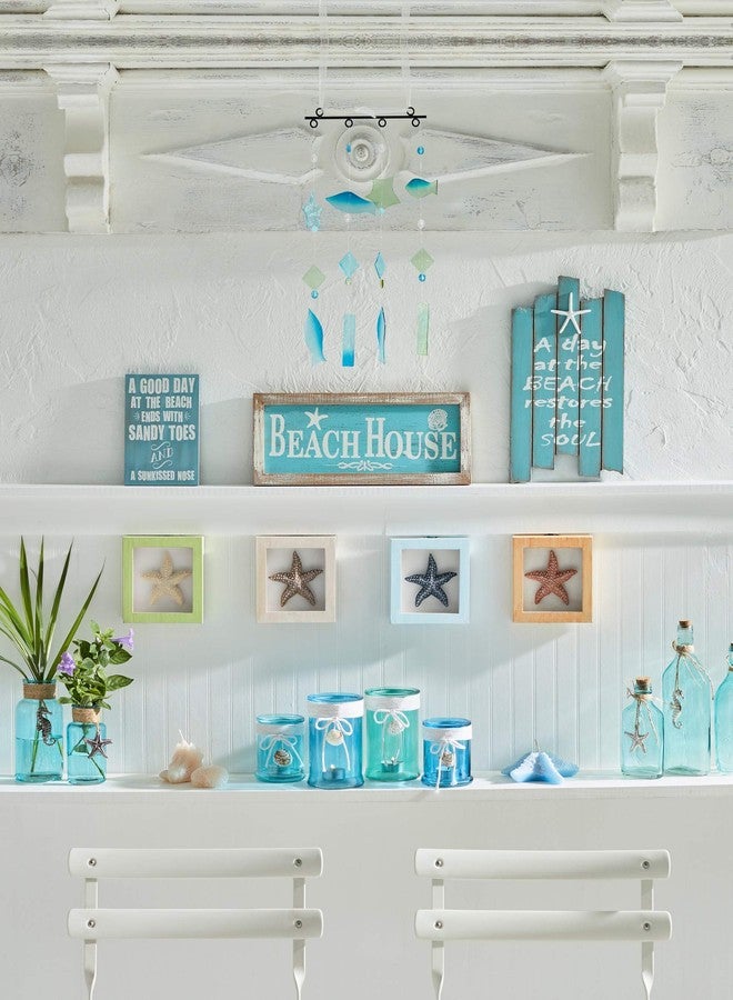 Beachcombers Beach House Framed Coastal Plaque Sign Wall Hanging Decor Decoration For The Beach Multi - Image 2