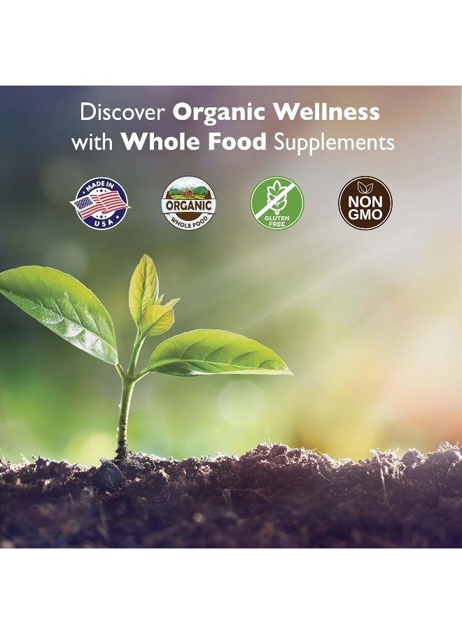Organic Earth - Magnesium with Organic Pumpkin Seeds & Spinach 60 Capsules - Image 1