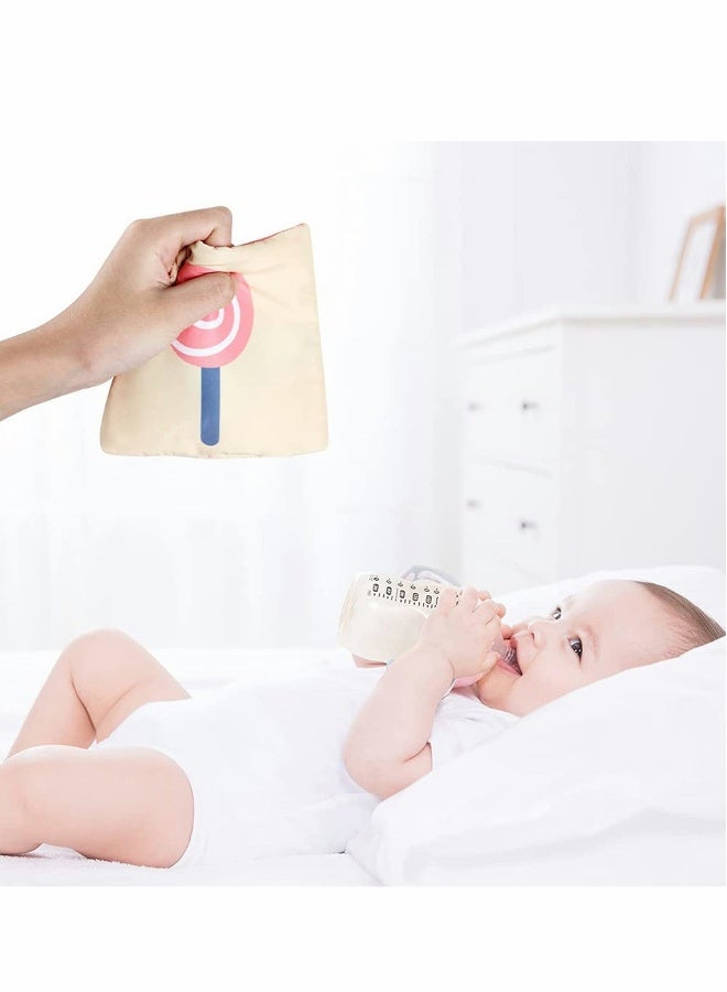 Baby Gifts Toys, Soft Cards with Cloth Storage Bag for Infants Newborn, Toddlers and Kids Learning High Contrast Cards at Home, on Airplanes, Cars or Travel Colourful (Pack of 20 Pieces) - Image 2
