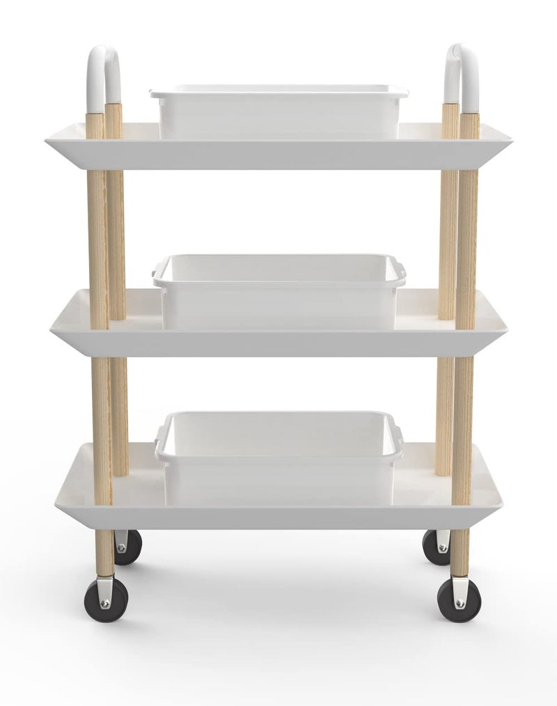 WYT 5-Pack Commercial Bus Tubs Box/Tote Box, White Plastic Storage Bin with Handles/Wash Basin Tub (8 Liter) - Image 3