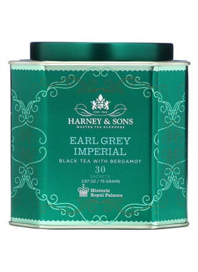 Harney & Sons, Earl Grey Imperial, Black Tea with Bergamot, 30 Sachets, 2.67 oz (75 g) - pzsku/Z4A5783B3CB1F0E75AEEAZ/45/_/1663305441/e1f3aa7a-369e-4c0f-a277-62ce14259977