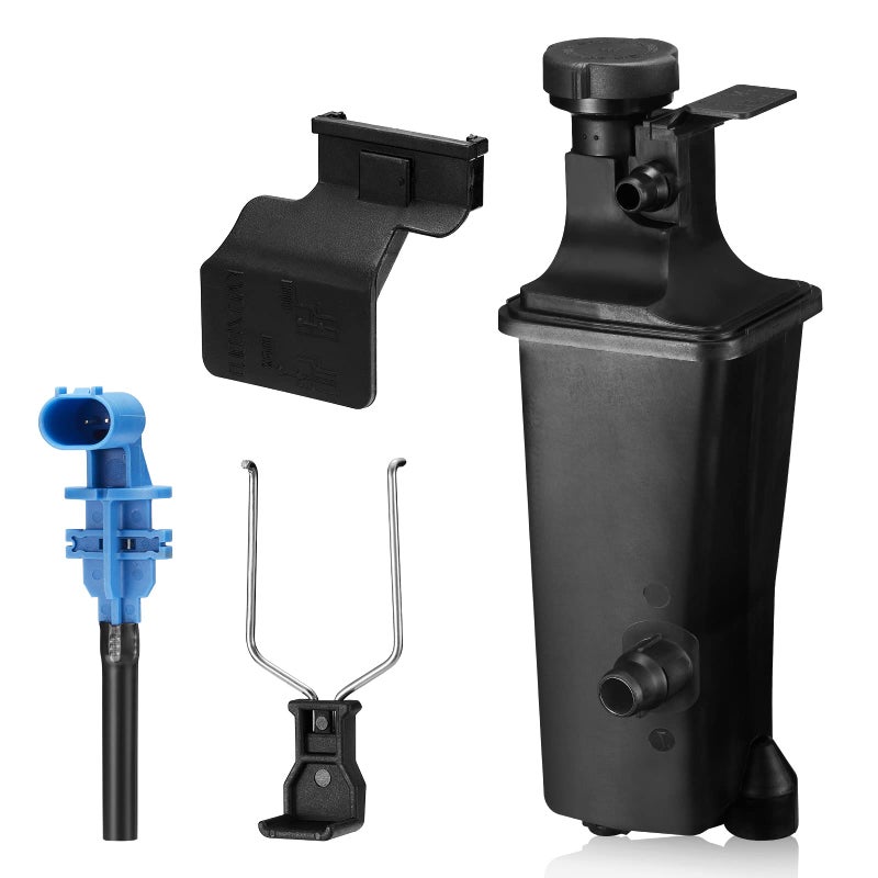 مجموعة خزانات استعادة سائل التبريد BDFHYK مع غطاء حساس بديل لسيارات BMW E46 320i 323i 323Ci 325i 325Ci 325xi 328i 328Ci 330i 330Ci 330xi 1999 2000 2001 2002 2003 2004 2005 2006