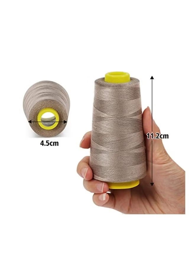 6-Piece Polyester Sewing Thread Set, Multicolor, 3000 Yards, Strong Durable Thread for Hand & Machine Sewing, DIY Craft & Tailoring - Image 2