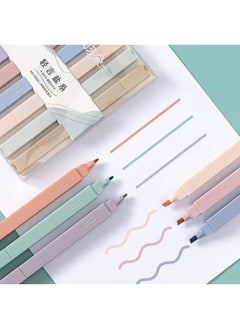 Kawaii Orange Morandi Dual Tip Ultra Soft Pastel Highlighter Set  - Image 1