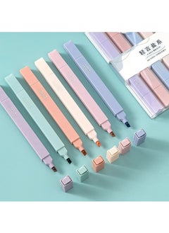 Kawaii Orange Morandi Dual Tip Ultra Soft Pastel Highlighter Set  - Image 2