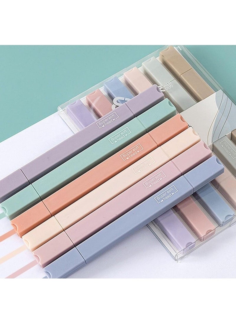 Kawaii - Orange Morandi Dual Tip Ultra Soft Pastel Highlighter Set - Image 1