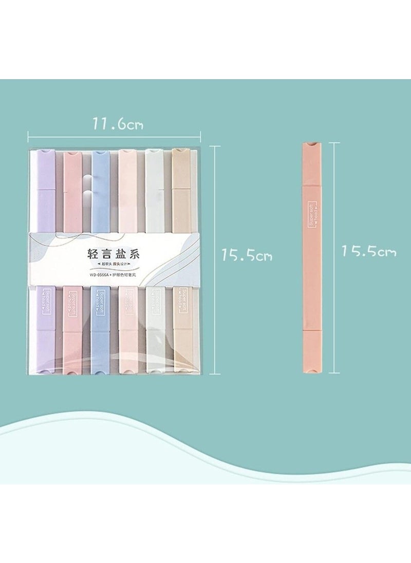 Kawaii - Orange Morandi Dual Tip Ultra Soft Pastel Highlighter Set - Image 1