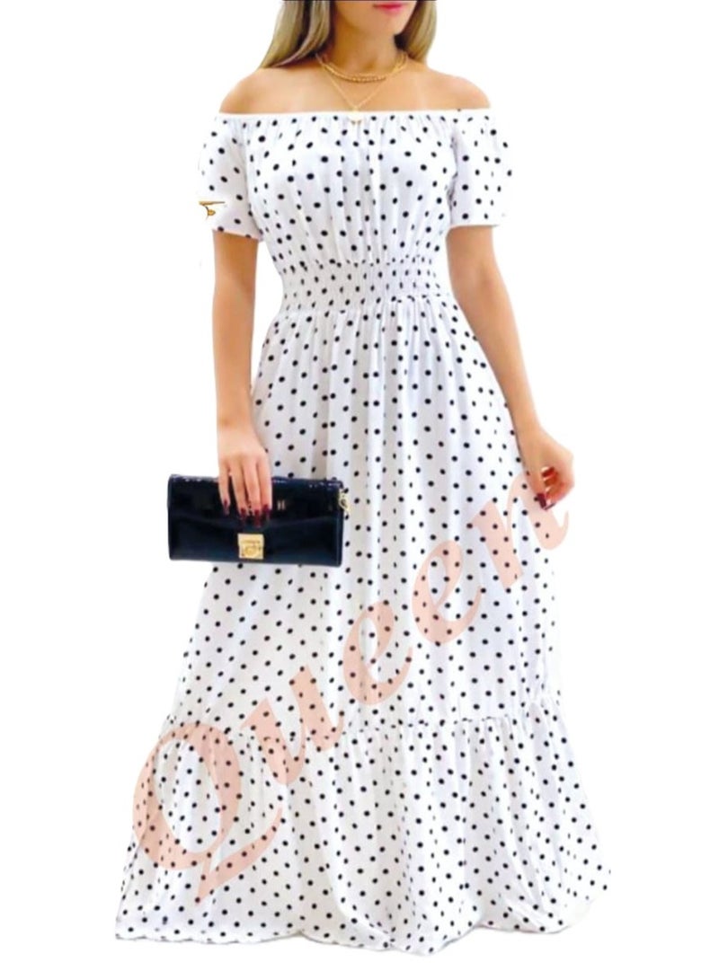Elegant off-shoulder Dress for Girls 