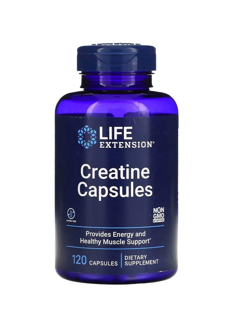 Life Extension Creatine Capsules 120 Capsules - Image 1