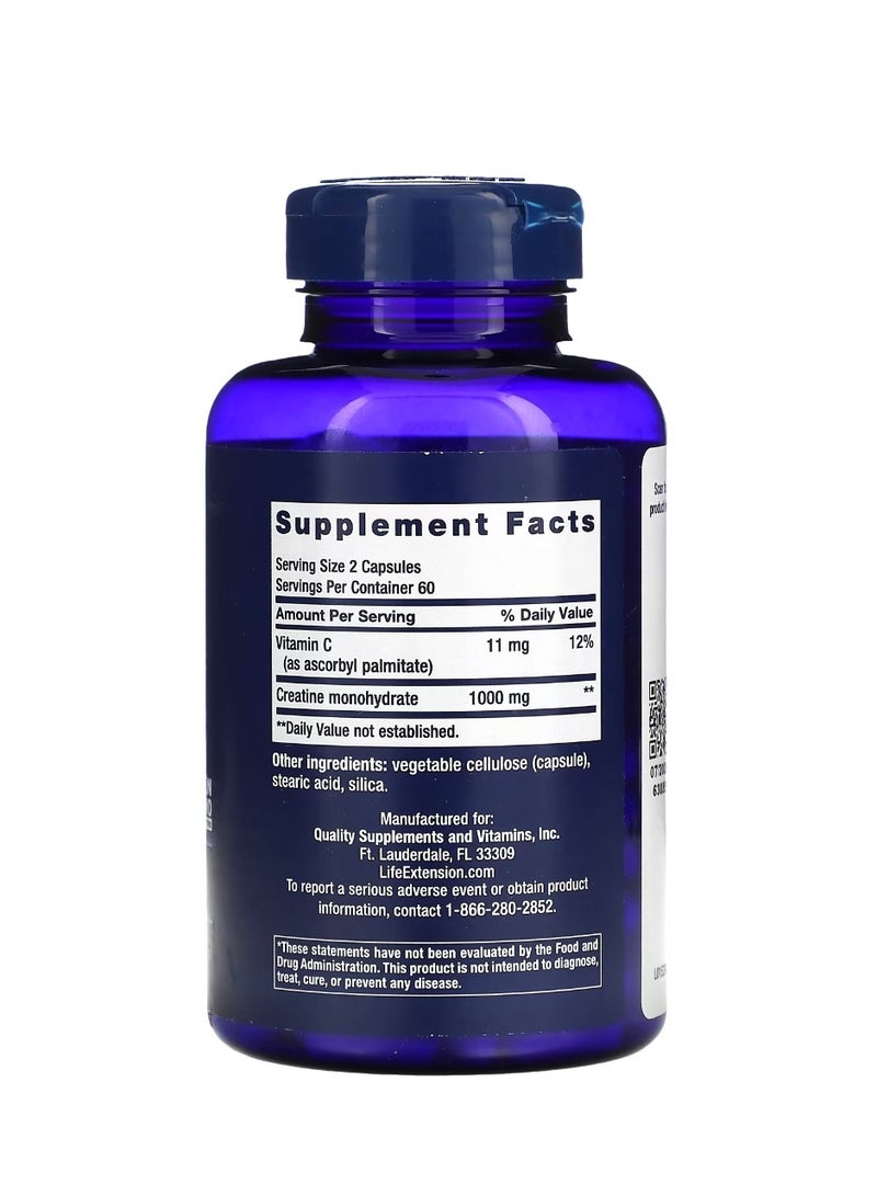 Life Extension Creatine Capsules 120 Capsules - Image 2