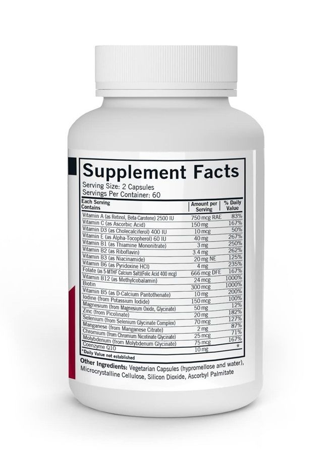 Kirkman Children's Multivitamin & Mineral - 120 Capsules - With 5-MTHF - Potent Broad Spectrum Vitamin/Mineral Supplement - Hypoallergenic - Image 2