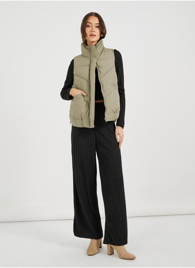 Styli - Regular Fit Regular Length Sleeveless Padded Jacket - Image 1