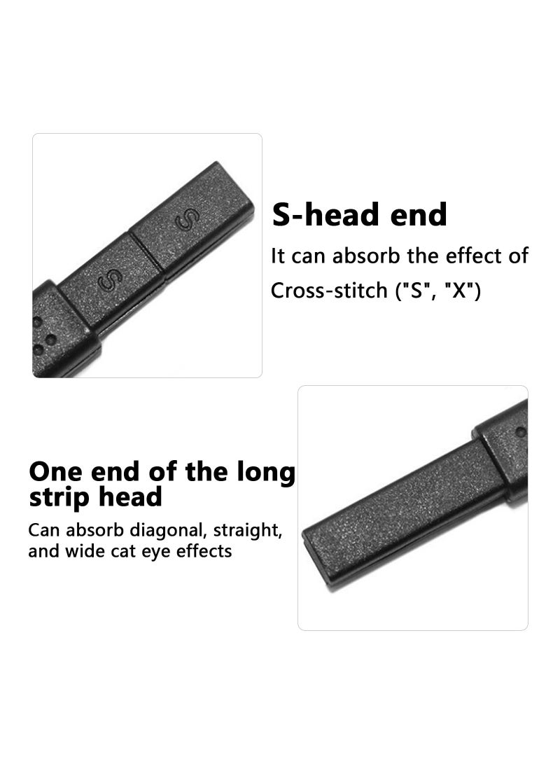 Excefore 3pcs Nail Magnet Cat Eye Magnet for Nails, Magnetic Gel Nail Polish, Double-Head Nail Magnets Wand, Magic Stronger Magnet Stick Manicure Tool for Cat Eye Gel Polish DIY Nail Art - Image 5