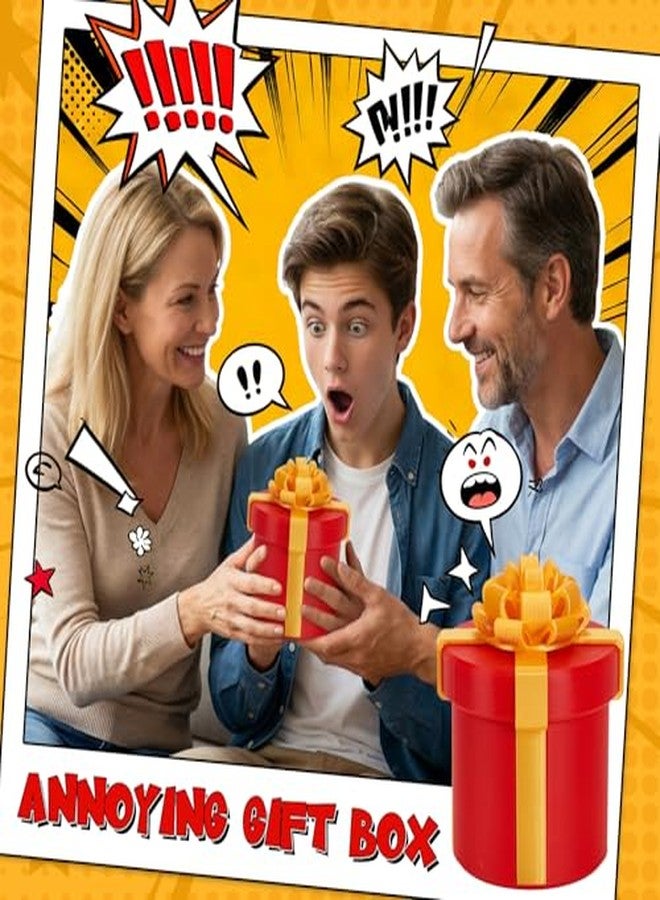 Aodomis 4.72 in Gotcha Box Prank with Funny Finger, Annoying Nested Screw Gift Box with Finger, 3D Printed Annoying Gift Box with Pop Up Fingers, Surprise Birthday Gifts for Best Friends Her/Him - Image 3